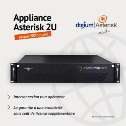 Appliance Asterisk 2U 400 comptes - Haute disponibilité